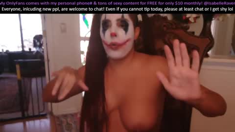 Snapshot of _isabelleraven chatting on January 2025 07:16:01 PM IsabelleRaven online show from January 2025 07:16:01 PM