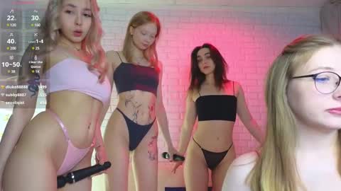 Snapshot of _ramune_ chatting on February 2025 05:43:02 AM Merlizz Eva Jane Mila Nicole  left to right  online show from February 2025 05:43:02 AM