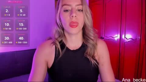 Snapshot of ana_becker1 chatting on January 2025 10:05:02 AM Ana online show from January 2025 10:05:02 AM