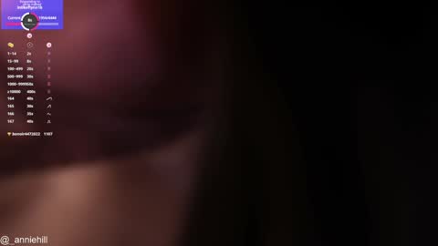 Snapshot of anniehillofficial_ chatting on January 2025 10:57:02 PM anniehillofficial_ online show from January 2025 10:57:02 PM