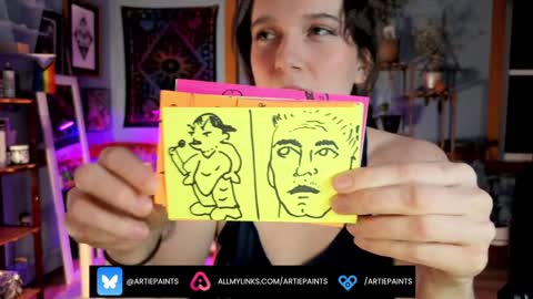 Artie Paints online show from January 2025 10:03:01 PM