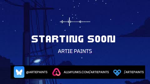 Artie Paints online show from January 2025 01:05:02 AM