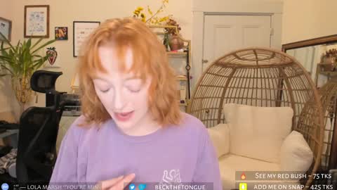 Beck the tongue online show from January 2025 10:41:02 PM