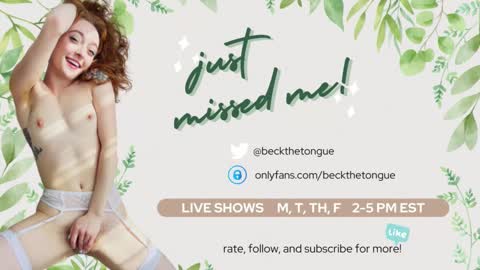 Beck the tongue online show from November 2025 11:49:02 PM