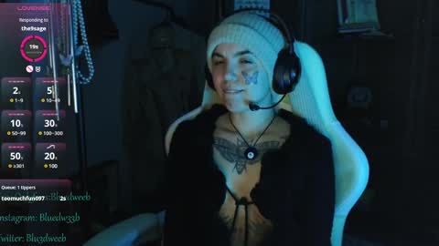 Snapshot of bluedweeb chatting on February 2025 11:01:02 AM Blue online show from February 2025 11:01:02 AM