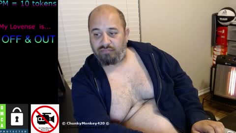 Snapshot of chunkymonkey420 chatting on February 2025 10:24:02 AM Spencer Smokey Bear online show from February 2025 10:24:02 AM