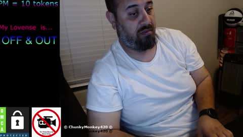 Snapshot of chunkymonkey420 chatting on February 2025 03:27:01 AM Spencer Smokey Bear online show from February 2025 03:27:01 AM