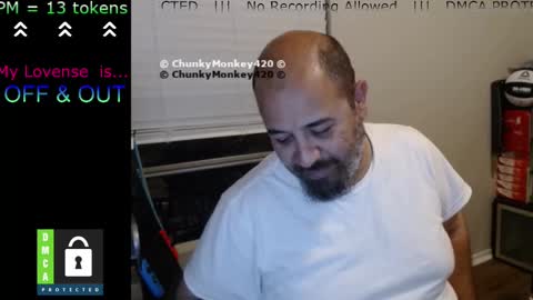 Snapshot of chunkymonkey420 chatting on March 2025 07:03:01 AM Spencer Smokey Bear online show from March 2025 07:03:01 AM