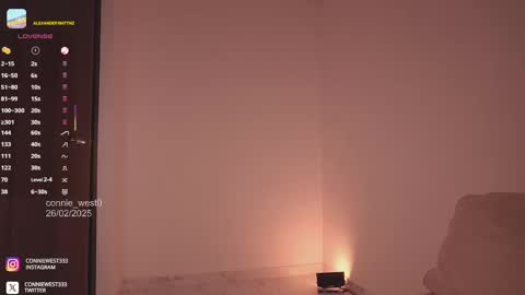 Snapshot of connie_west0 chatting on February 2025 11:15:02 PM   independent model online show from February 2025 11:15:02 PM