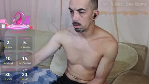 Snapshot of couple_sex_bomb chatting on April 2026 12:25:01 PM Mr. Mrs. Sex Bomb online show from April 2026 12:25:01 PM