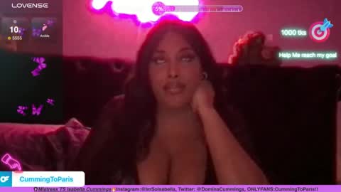 Snapshot of cummingtoparis chatting on December 2024 05:39:02 AM Cumming To Mistress Isabella Cummings online show from December 2024 05:39:02 AM