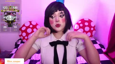 Elice Cooper new account online show from October 2025 05:08:01 AM