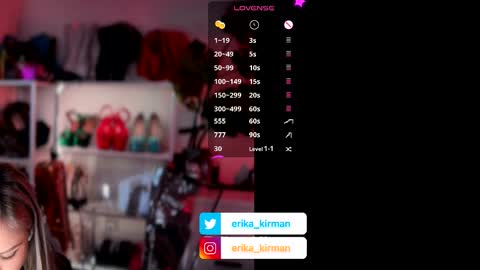 Erika      online show from February 2026 01:03:01 PM