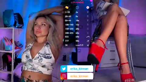 Snapshot of erika_kirman chatting on June 2026 09:15:01 AM Erika online show from June 2026 09:15:01 AM