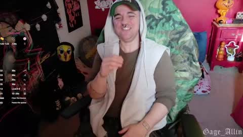 Gage Allin AKA Alpha Pussy online show from October 2025 08:22:02 PM