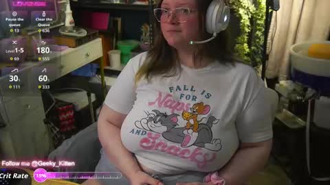 Snapshot of geeky_kitten chatting on September 2025 09:14:01 AM Geeky Kitten Leina -  online show from September 2025 09:14:01 AM