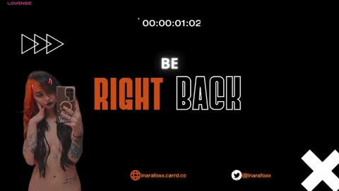 Snapshot of inarafoxxx chatting on January 2025 08:11:02 PM Inarafoxx online show from January 2025 08:11:02 PM