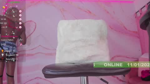 Snapshot of karlaebony_ts chatting on January 2025 07:17:01 AM KARLA online show from January 2025 07:17:01 AM