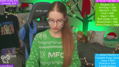 Snapshot of laceybloom chatting on December 2024 01:27:01 AM Lacey Bloom online show from December 2024 01:27:01 AM