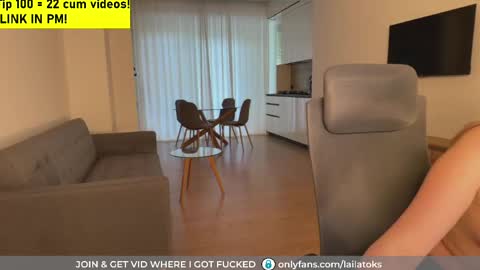 Snapshot of lailatoks chatting on May 2026 06:31:02 AM lailatoks - TIP 100 tks get all my videos 22 VIDEOS SQUIRT PUSSY DILDO online show from May 2026 06:31:02 AM