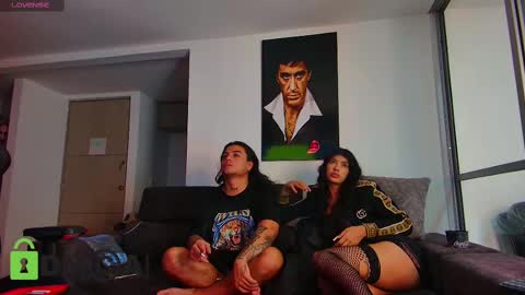 Snapshot of latin_couple77 chatting on February 2025 09:25:02 AM Sara y Andy online show from February 2025 09:25:02 AM