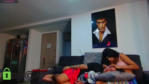 Snapshot of latin_couple77 chatting on February 2025 07:33:02 AM Sara y Andy online show from February 2025 07:33:02 AM