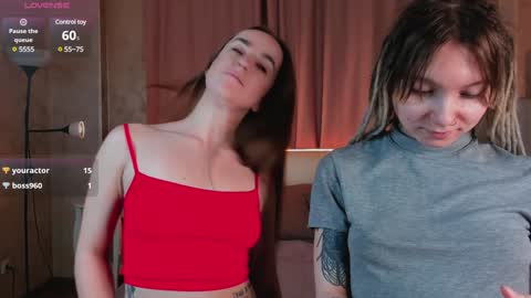 Snapshot of lisanelsona chatting on January 2025 06:14:01 AM Hello our names are Kate and Alice this is our first day here. online show from January 2025 06:14:01 AM