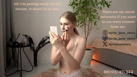 Snapshot of lorrie_love_story chatting on March 2025 11:58:01 AM Lorrie online show from March 2025 11:58:01 AM