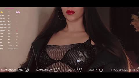 Snapshot of mamiemeow chatting on January 2025 03:30:02 PM Your Miss Alice online show from January 2025 03:30:02 PM