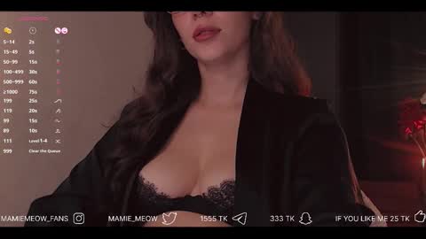 Snapshot of mamiemeow chatting on November 2025 07:00:02 AM Your Miss Alice online show from November 2025 07:00:02 AM