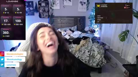 Snapshot of monstrumologist chatting on December 2024 12:24:01 AM Lydia Mooney online show from December 2024 12:24:01 AM