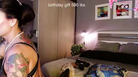 My alter ego Betinna Flowers - a tattooed Miss  -   Are you missing me come in here  -  online show from January 2026 10:25:02 PM