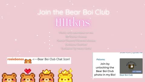 Rosie Bones online show from October 2025 10:21:01 PM