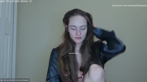 Snapshot of samanthahayesxoxo chatting on December 2024 03:14:02 AM The Real Samantha Hayes haha online show from December 2024 03:14:02 AM