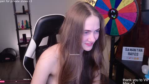 Snapshot of samanthahayesxoxo chatting on January 2025 04:26:01 AM The Real Samantha Hayes haha online show from January 2025 04:26:01 AM