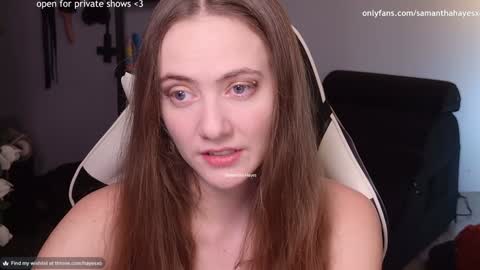 Snapshot of samanthahayesxoxo chatting on February 2025 09:10:01 PM The Real Samantha Hayes haha online show from February 2025 09:10:01 PM