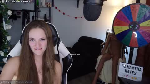 Snapshot of samanthahayesxoxo chatting on February 2025 06:11:02 AM The Real Samantha Hayes haha online show from February 2025 06:11:02 AM