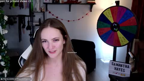 Snapshot of samanthahayesxoxo chatting on February 2025 07:01:02 AM The Real Samantha Hayes haha online show from February 2025 07:01:02 AM