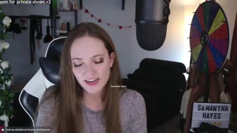 Snapshot of samanthahayesxoxo chatting on February 2025 12:41:01 AM The Real Samantha Hayes haha online show from February 2025 12:41:01 AM