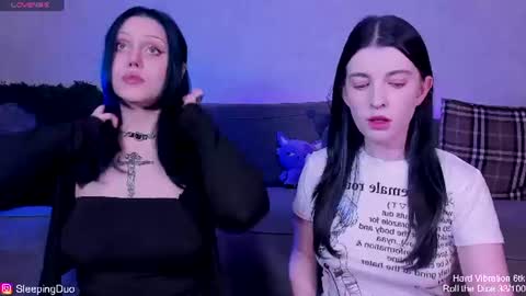 Snapshot of sleepingduo chatting on June 2026 06:21:02 PM Hi We are Iva and Angela Nice to meet u 3 online show from June 2026 06:21:02 PM