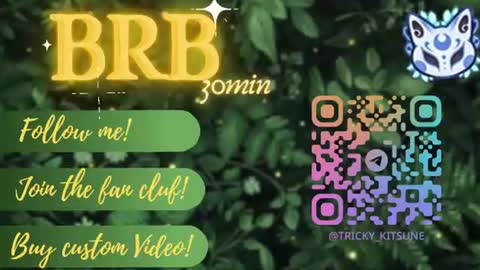 Snapshot of trickykitsune chatting on August 2026 03:10:01 PM trickykitsune online show from August 2026 03:10:01 PM