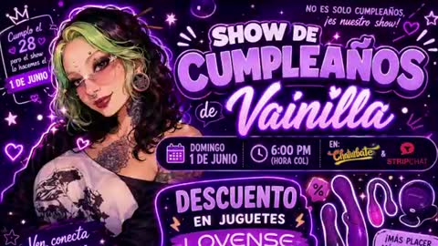 Vainilla Independent model online show from June 2026 02:45:01 AM