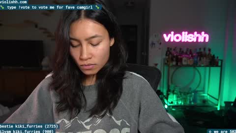 Snapshot of violishh chatting on January 2025 04:18:01 AM follow me on twitter violishh and ig violishh online show from January 2025 04:18:01 AM