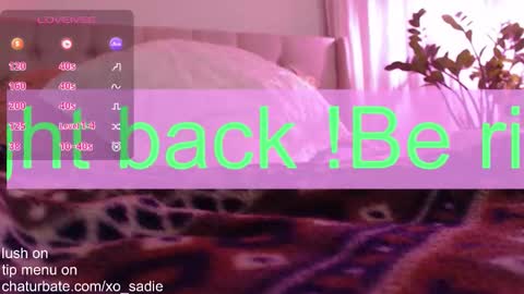 Xo Sadie online show from December 2025 06:18:01 AM