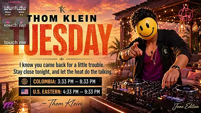 thomklein online show from July 2026 08:36:02 PM