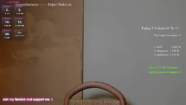 Lisaonthemoon online show from November 2025 08:58:01 PM