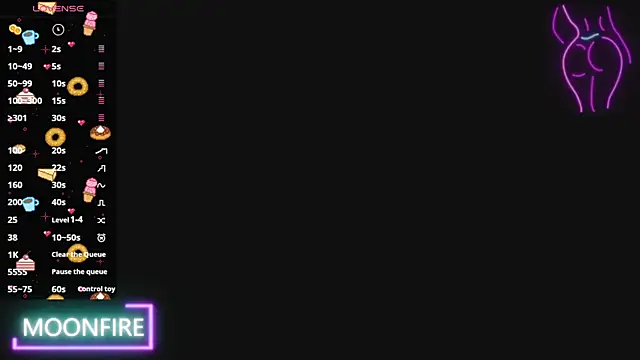 moonfiredancer online show from January 2025 06:34:02 PM