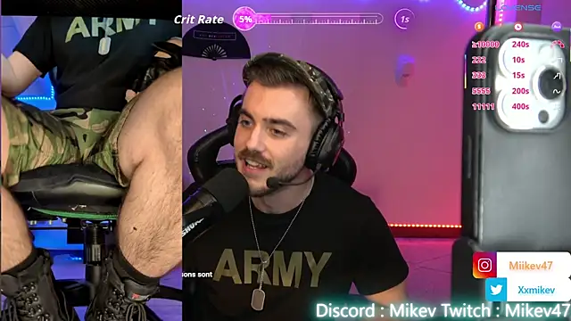 Snapshot of Mikev chatting on February 2026 07:07:01 PM Mikev online show from February 2026 07:07:01 PM