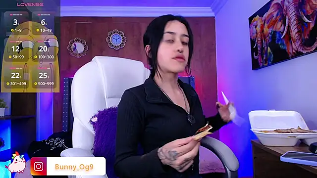 Snapshot of Bunny_O chatting on January 2025 08:38:02 PM Bunny O online show from January 2025 08:38:02 PM