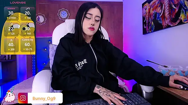 Snapshot of Bunny_O chatting on February 2025 08:22:01 PM Bunny O online show from February 2025 08:22:01 PM